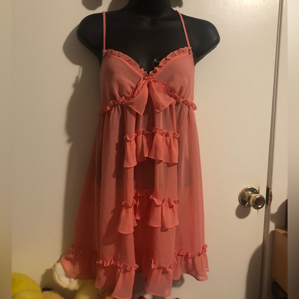 Betsey Johnson Intimates in Coral and Salmon